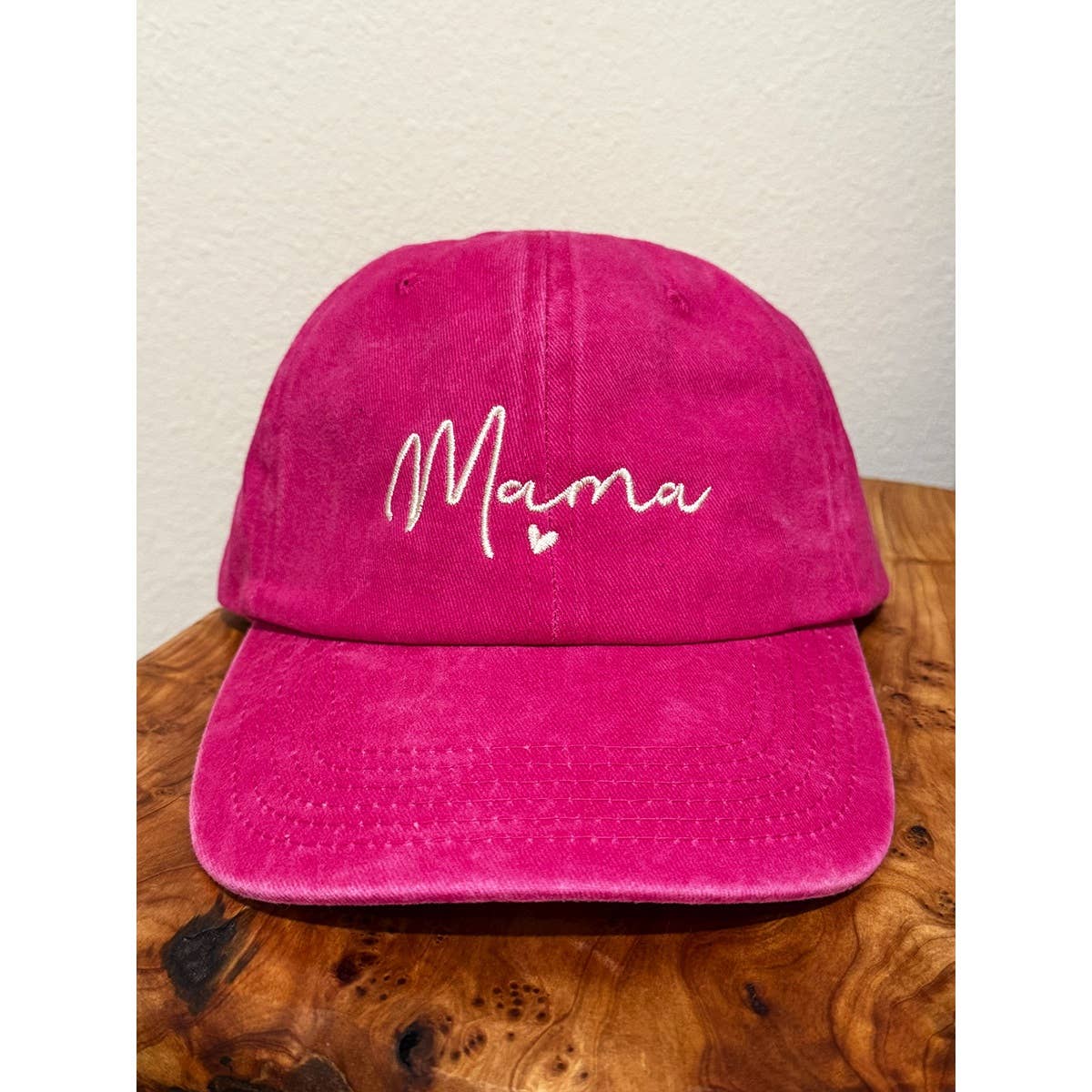 MAMA Embroidered Acid Wash Baseball Cap