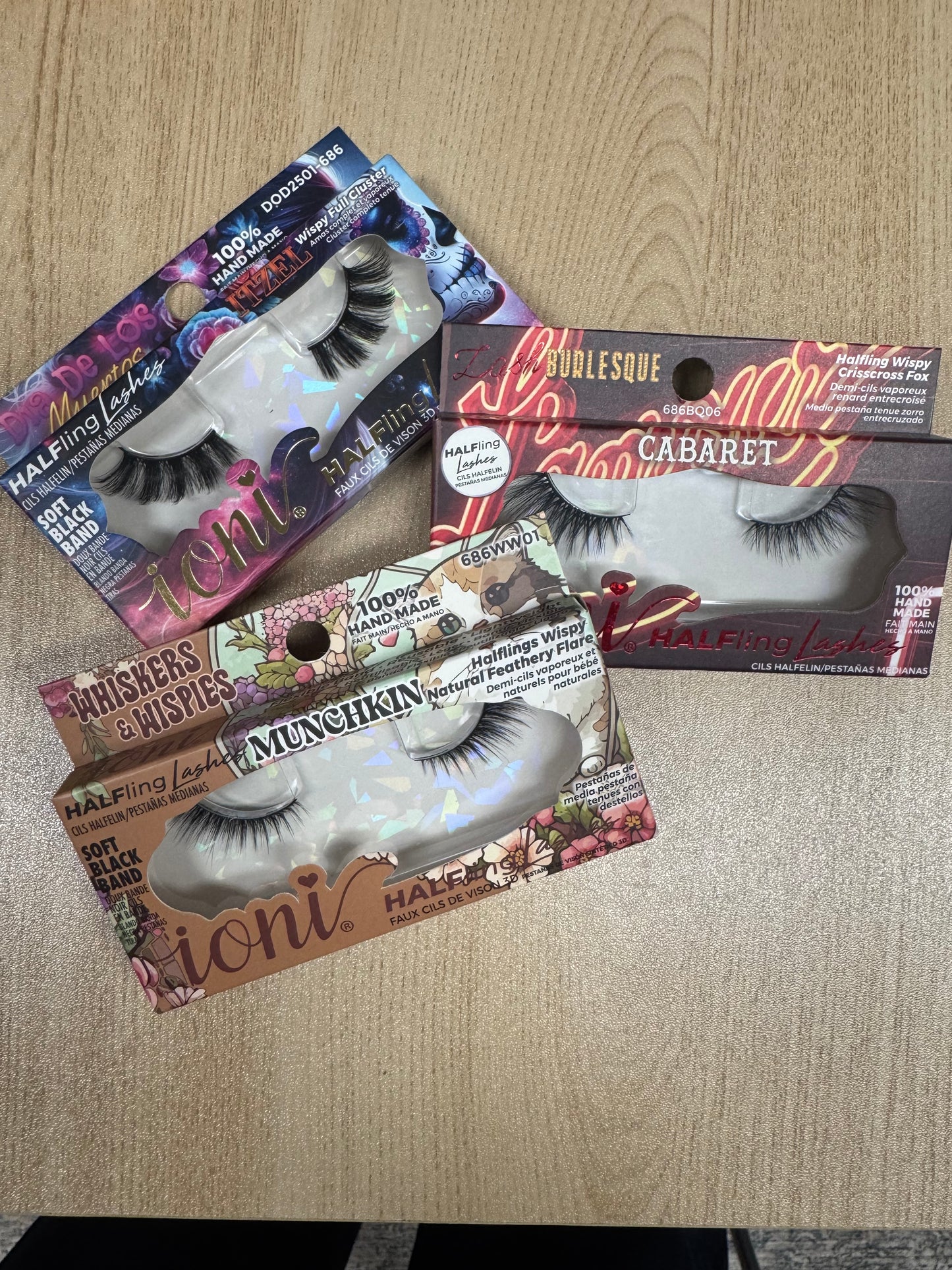 Ioni 3D HALFling Faux Mink Eyelashes, 1 Pair Pack