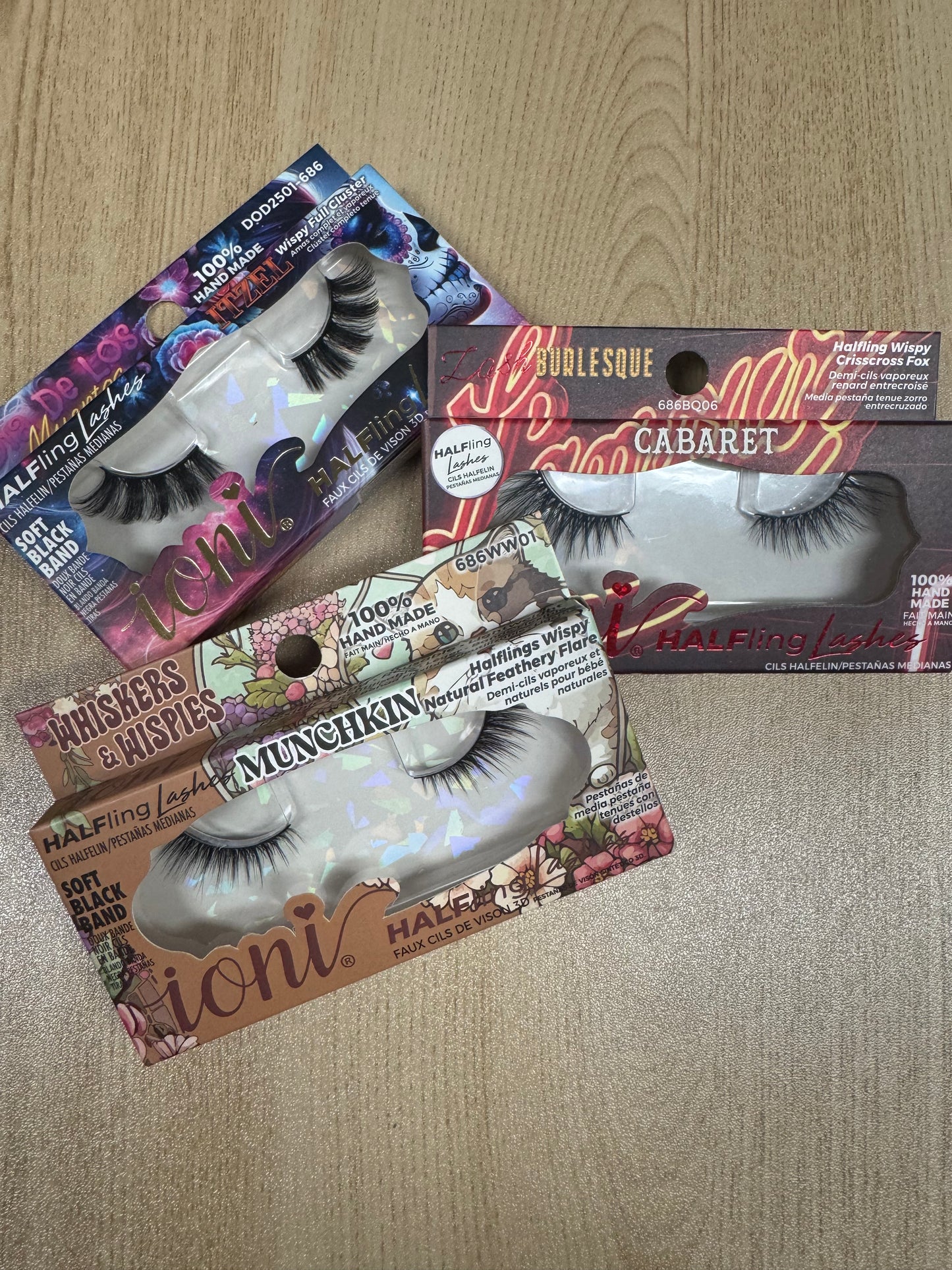 Ioni 3D HALFling Faux Mink Eyelashes, 1 Pair Pack