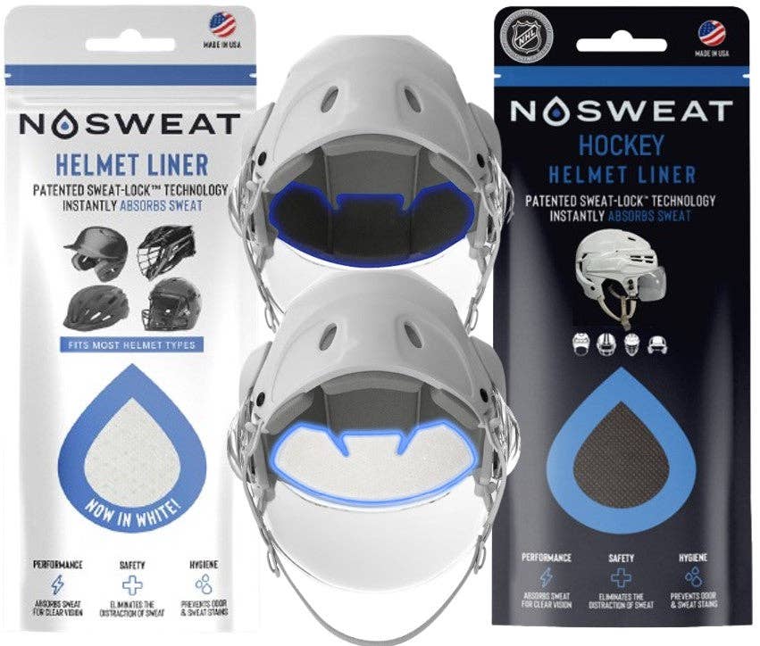 NoSweat - White & Black Sweat Liners - Patented SweatLock™