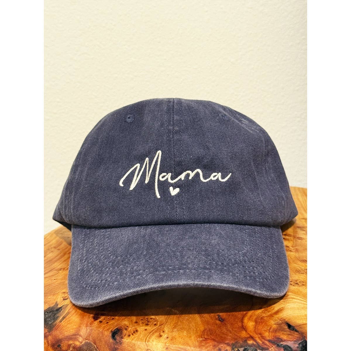 MAMA Embroidered Acid Wash Baseball Cap
