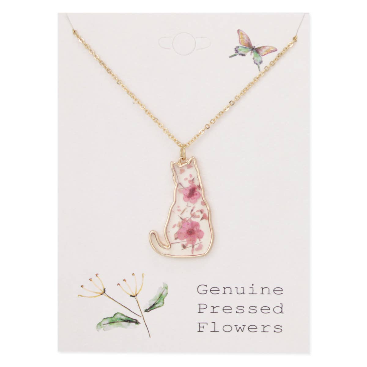 Floral Gold Cat Dried Flower