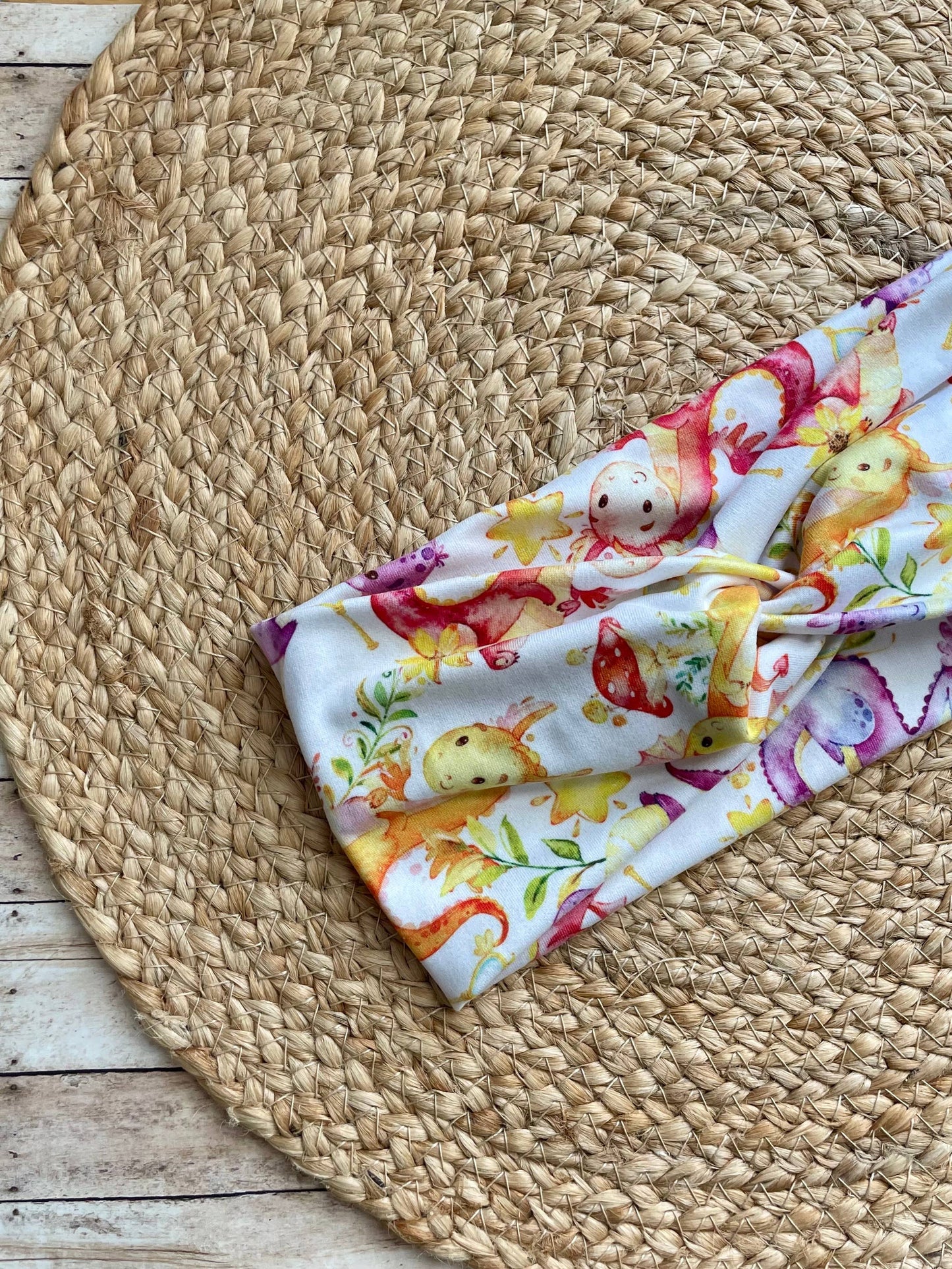 Baby Dragons Knit Twist Headband - Designs by Rachel Joy