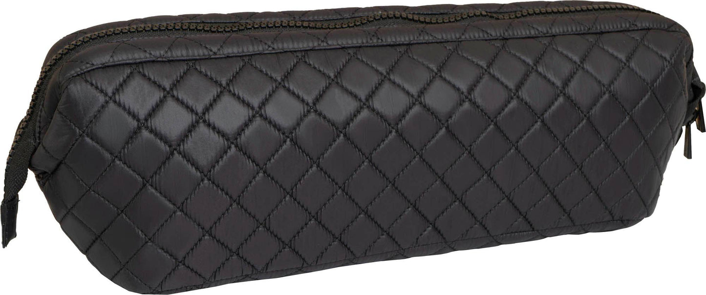 Joan & David Diamond Quilted Puffer Nylon Hair Tool Travel Bag
