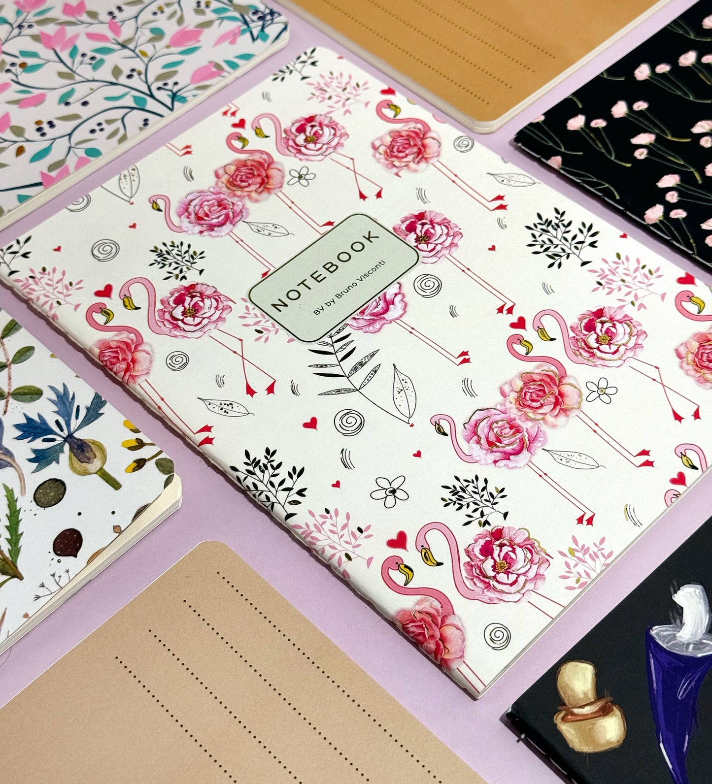 Flamingo Notebook – BV by Bruno Visconti