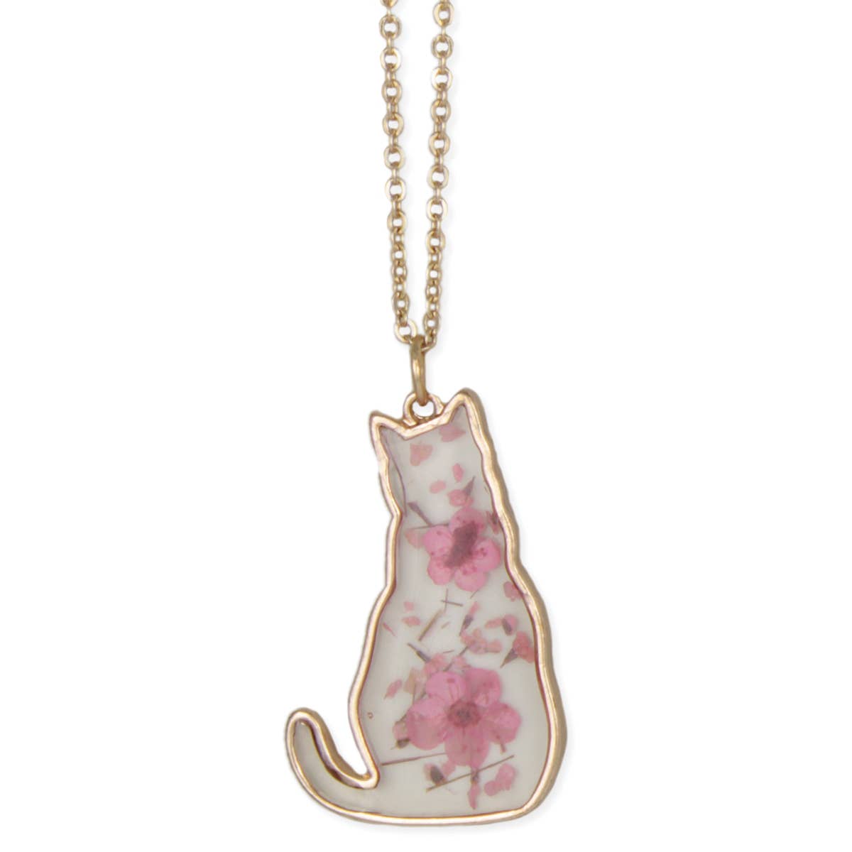 Floral Gold Cat Dried Flower