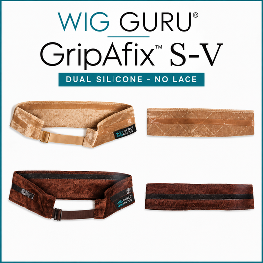 GripAfix™ S-V Dual Silicone Wig Grip – No Lace: by Wig Guru