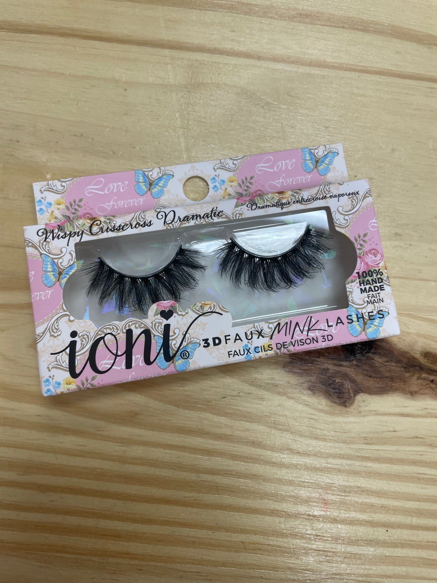 Ioni WISPY CRISSCROSS & SPIKEY Faux Mink Eyelashes VARIOUS STYLES (1 Pair Pack)