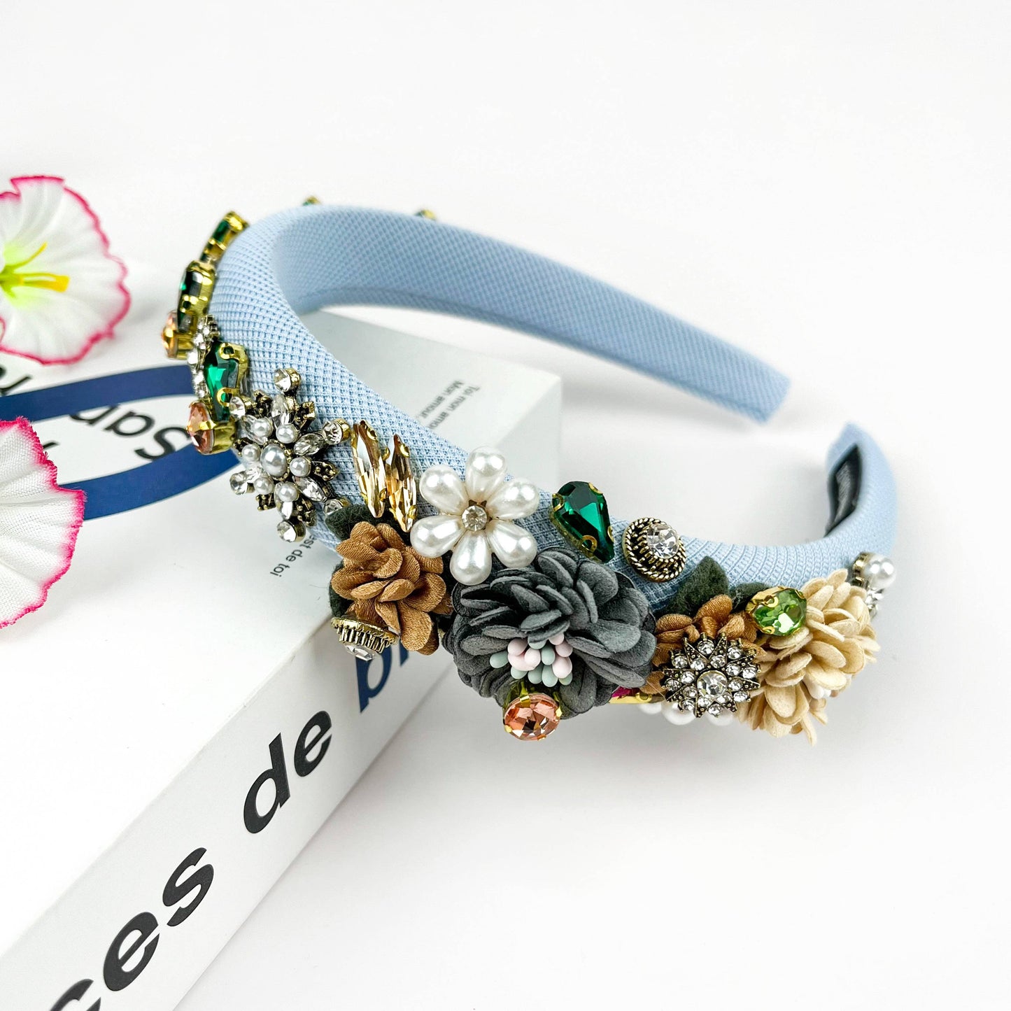 Vintage Flower Baroque Rhinestone Headband