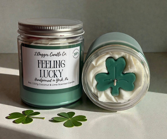 Shamrock St. Patrick’s Day Soy Dessert Candle by J Dagger Candle Co.