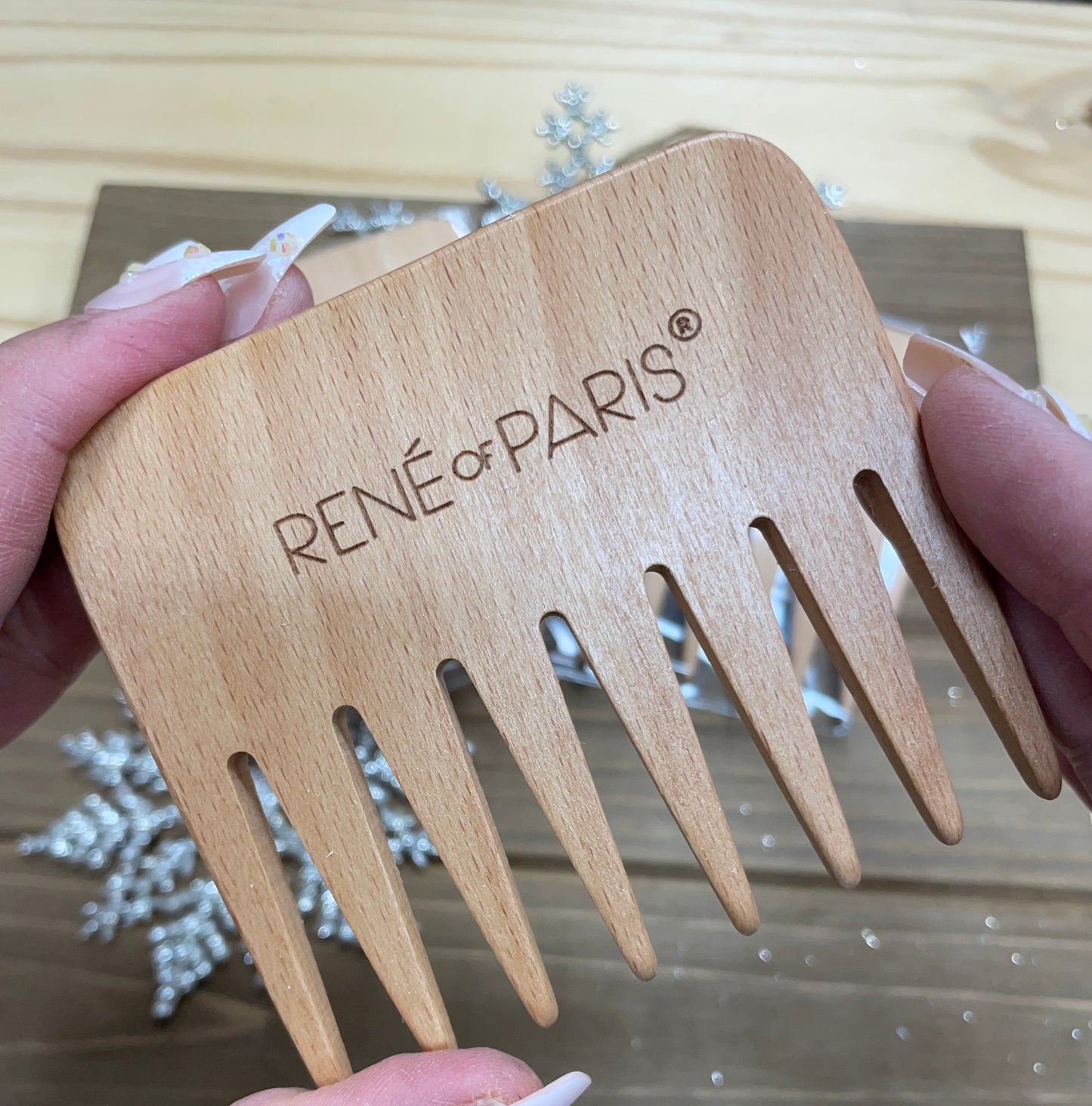 Rene of Paris Wooden Wig Comb