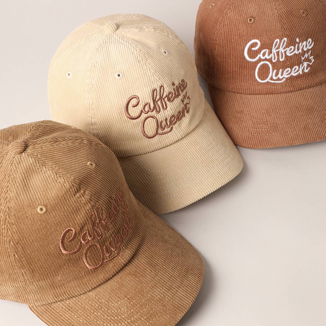 Caffeine Queen Corduroy Cap