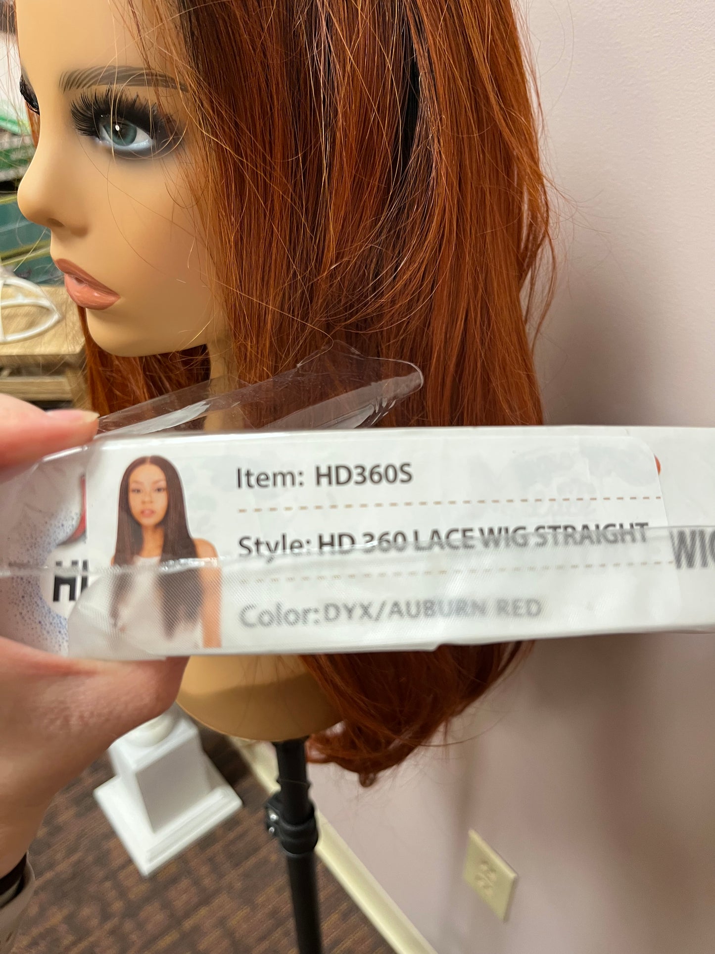HD-360 Lace Wig Straight (HD-36-0S) by Magic Lace in DYX/Auburn Red *COACH’S CLOSET CLEANOUT*