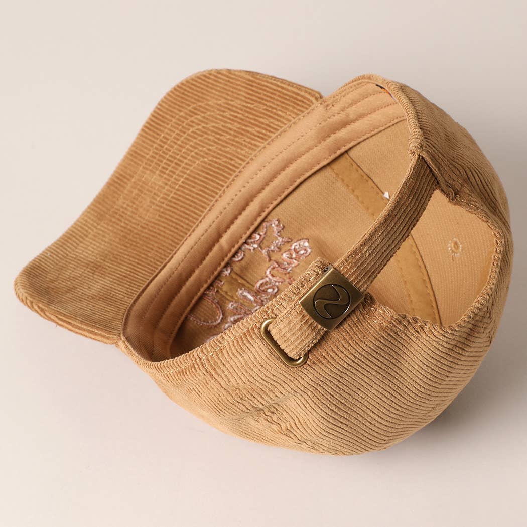 Caffeine Queen Corduroy Cap