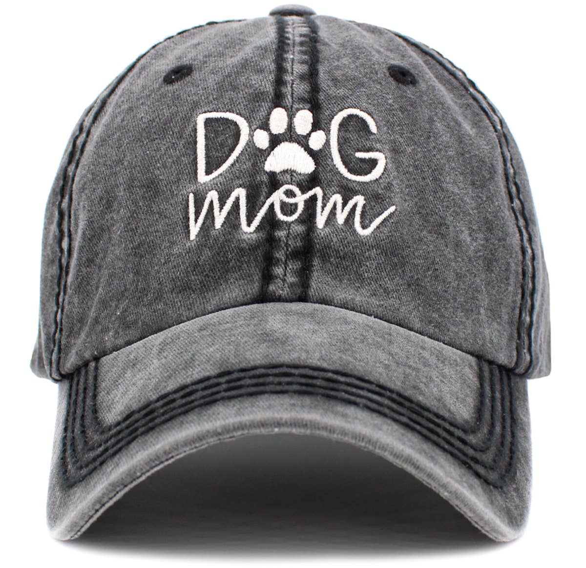Dog Mom Vintage Baseball Cap by KBETHOS