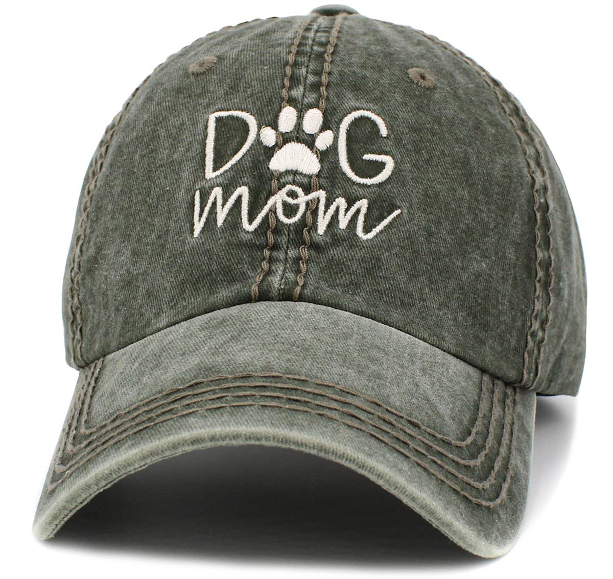 Dog Mom Vintage Baseball Cap by KBETHOS