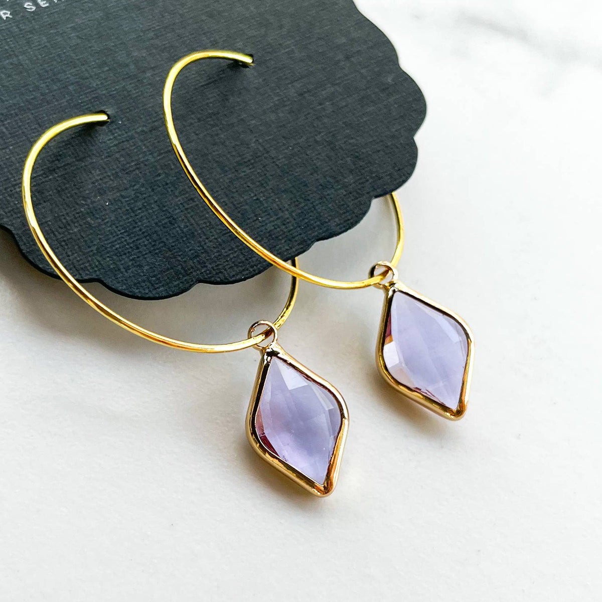 Fanciful Hoops in Alpine Violet- Dixie Bliss