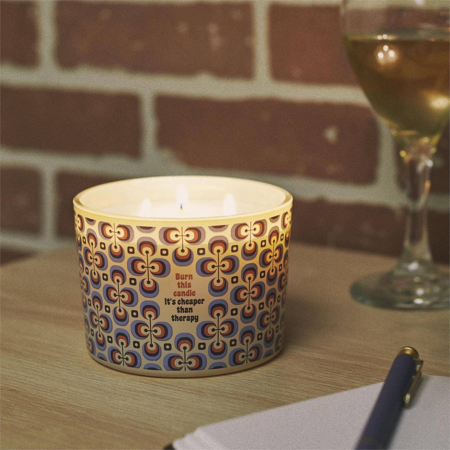 Burn This – Cheaper Than Therapy Candle by Questionables