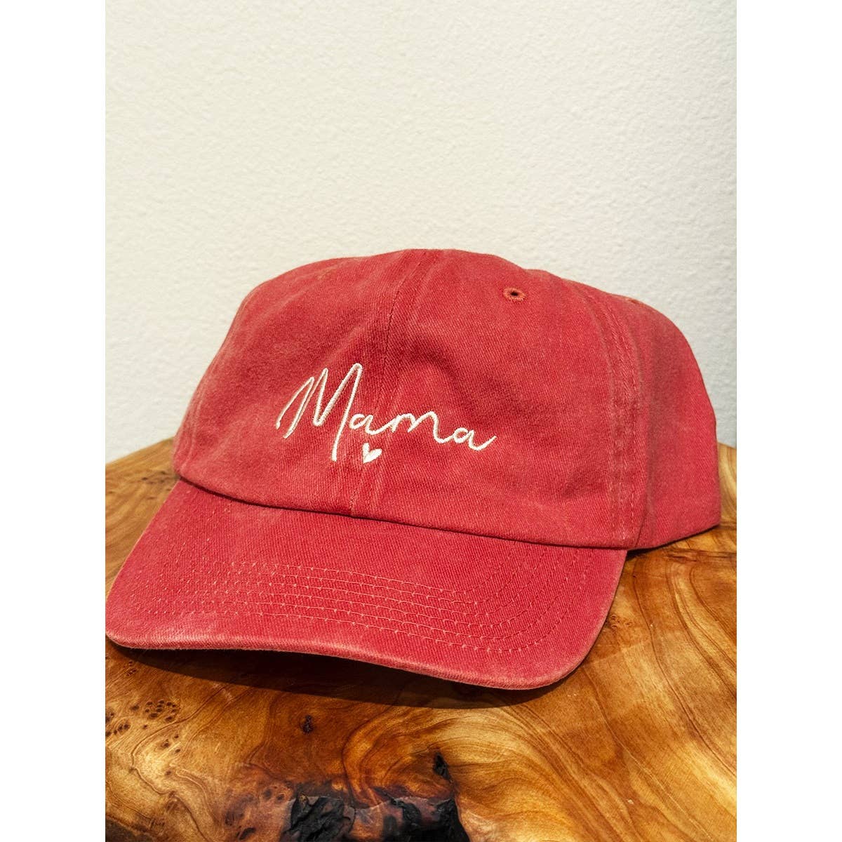 MAMA Embroidered Acid Wash Baseball Cap