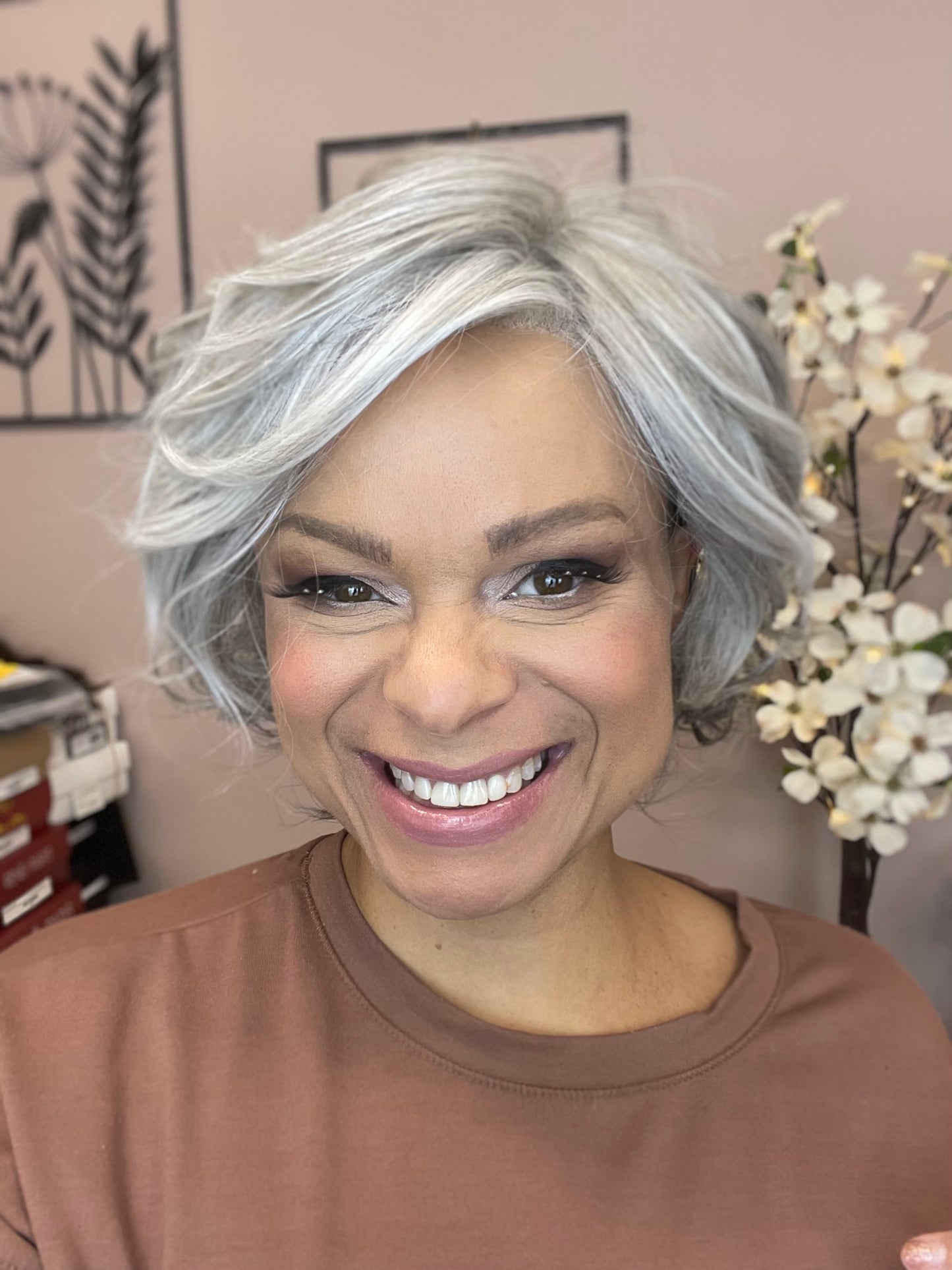 Monroe by Belle Tress in Coconut Milk Gray *NEW CONSIGNMENT WIG