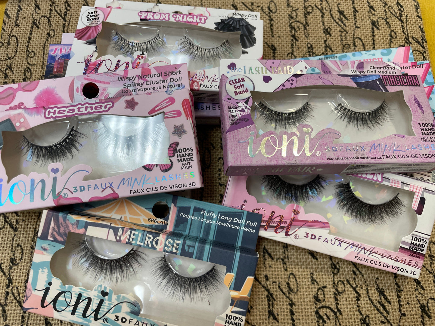 Ioni DOLL Faux Mink Eyelashes VARIOUS STYLES (1 Pair Pack)