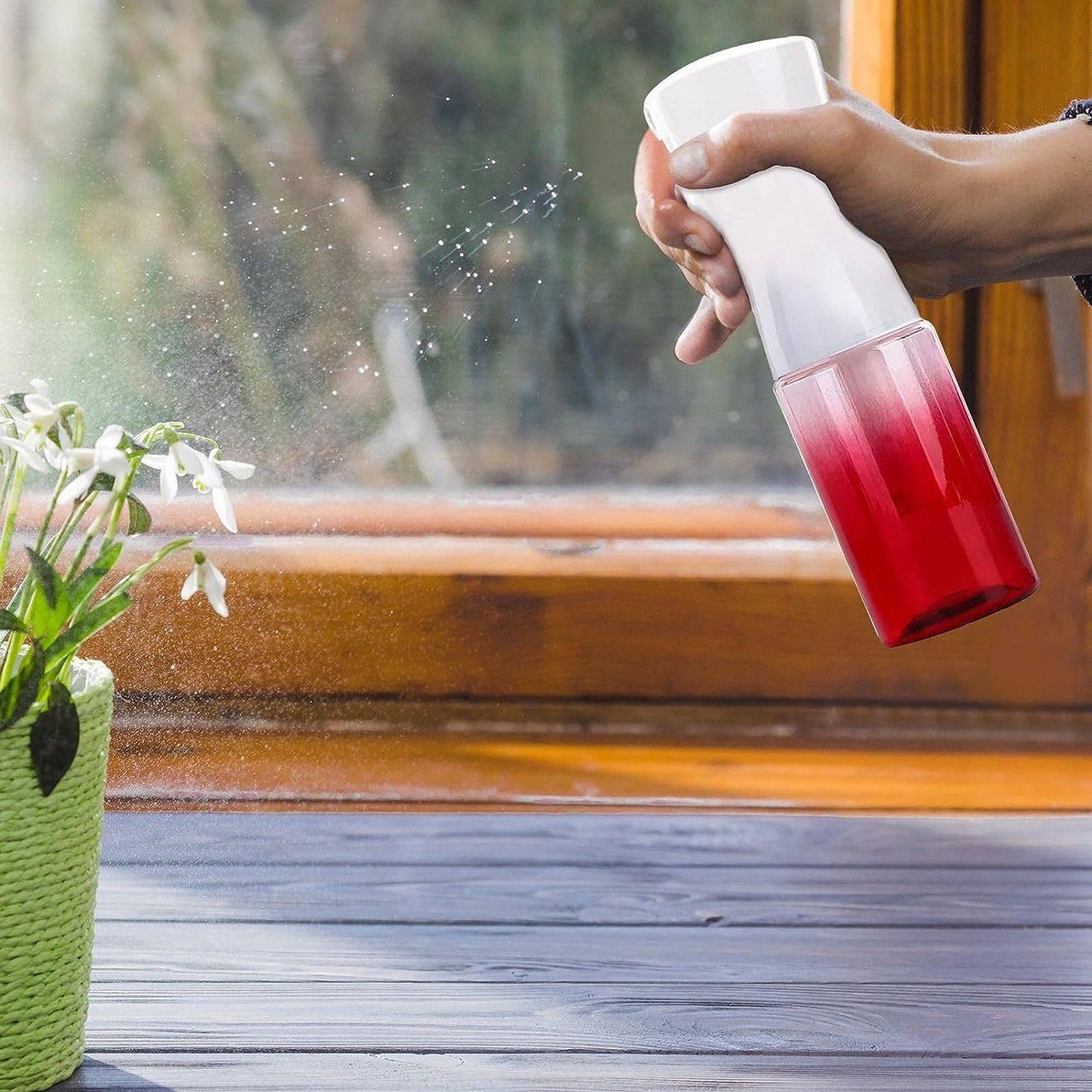 Continuous Spray Nano Fine Mist Sprayer – 150ml/5oz (Gradient Red)