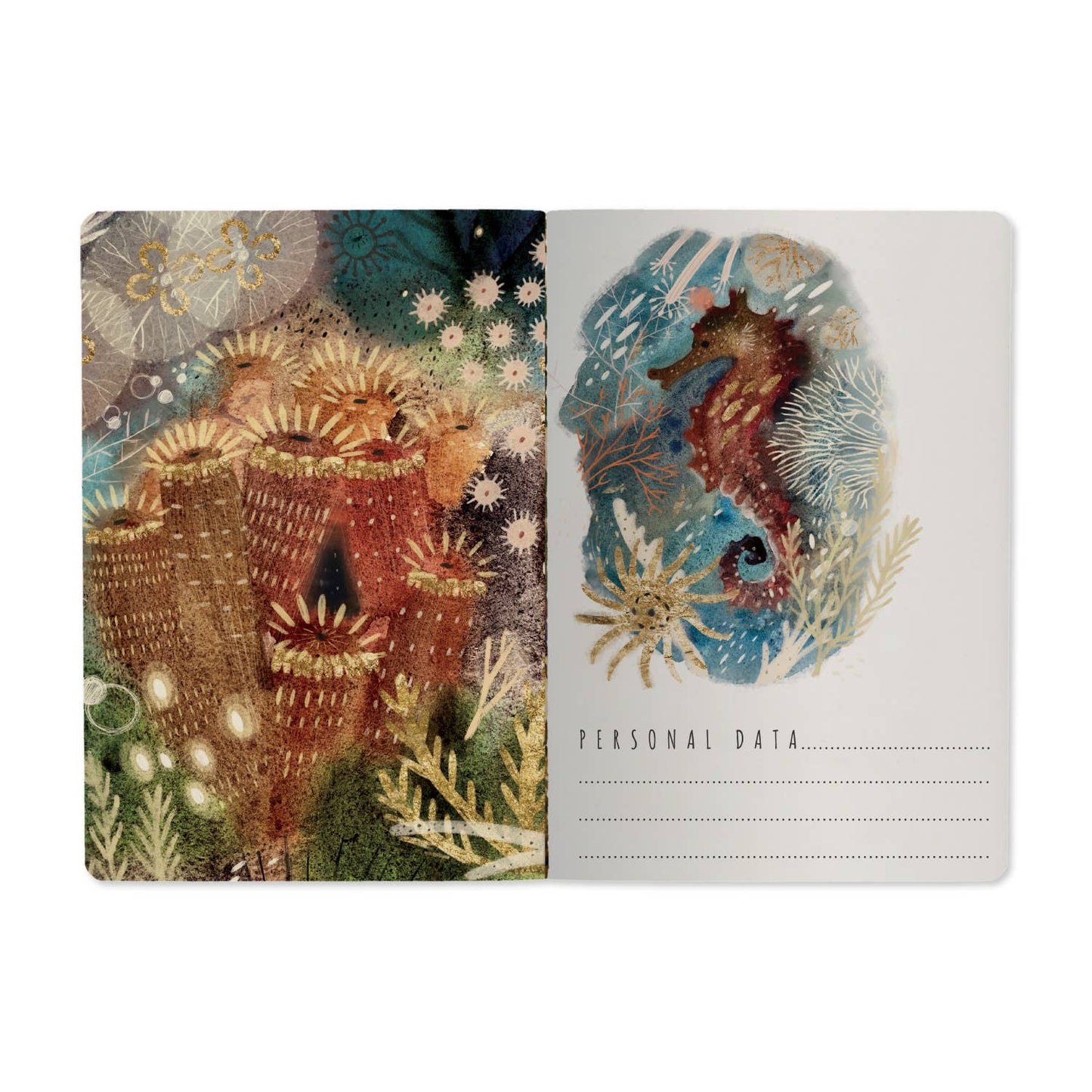 Coral by BV by Bruno Visconti - A5 Notebook