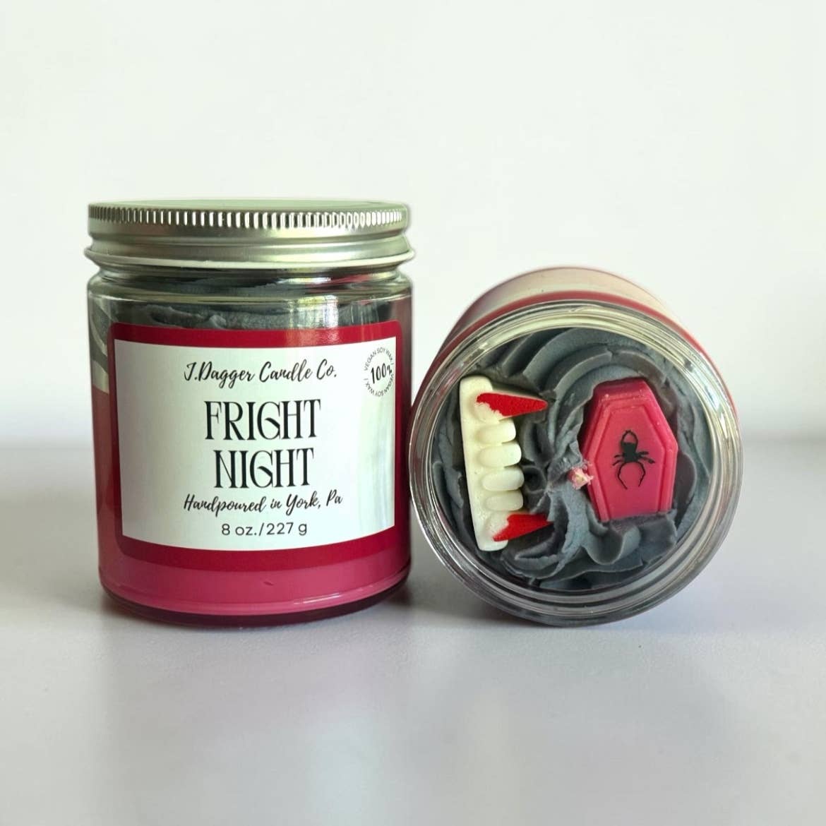 Vampire Themed Halloween Soy Dessert Candles- J Dagger Candle Co.