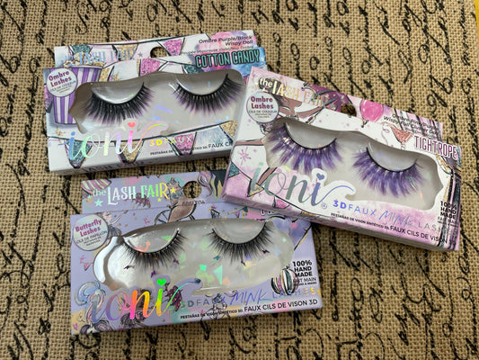 Ioni 3D FASHION & FUN Faux Mink Eyelashes, 1 Pair Pack