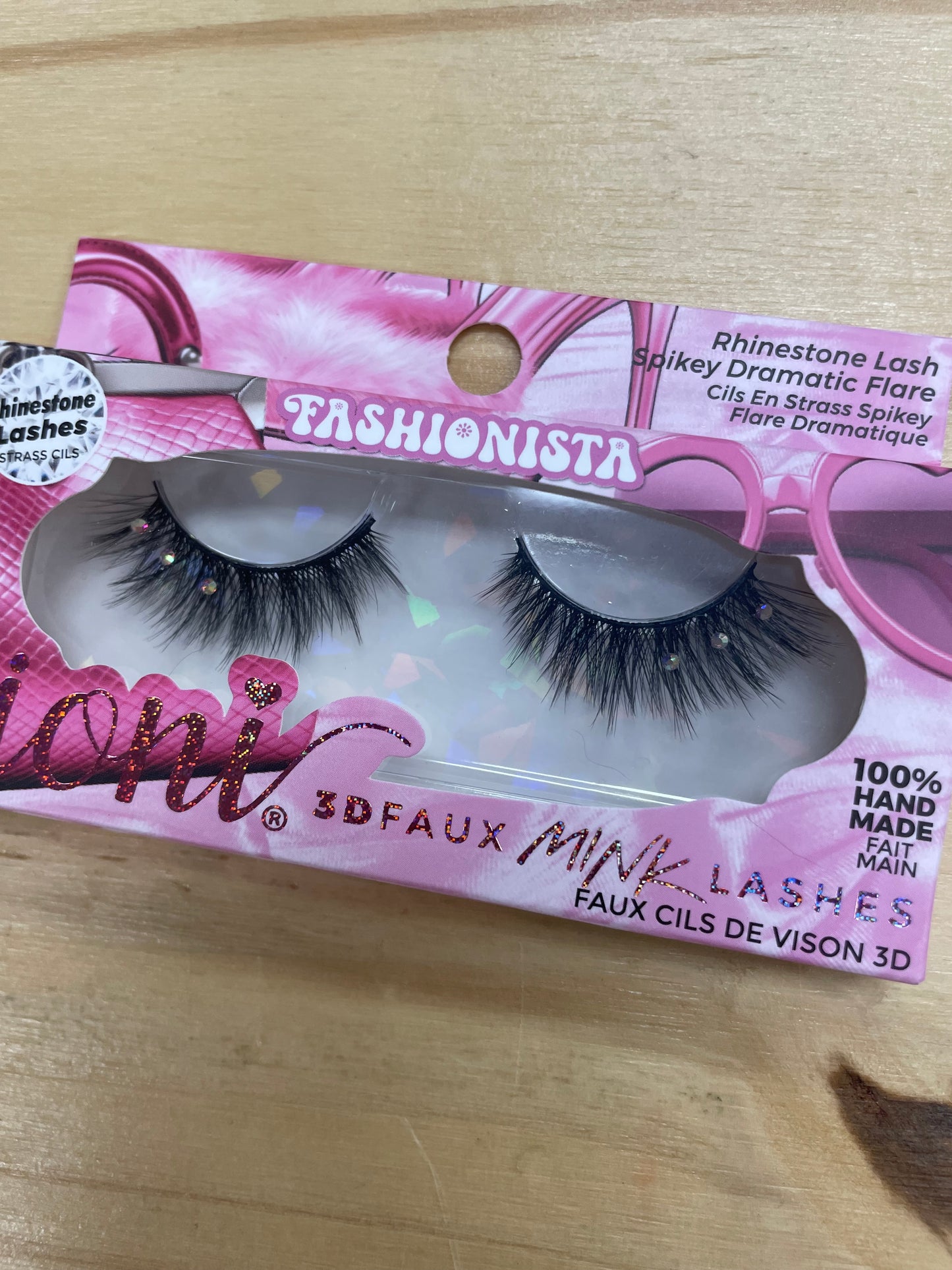 Ioni 3D RHINESTONE Faux Mink Eyelashes, 1 Pair Pack