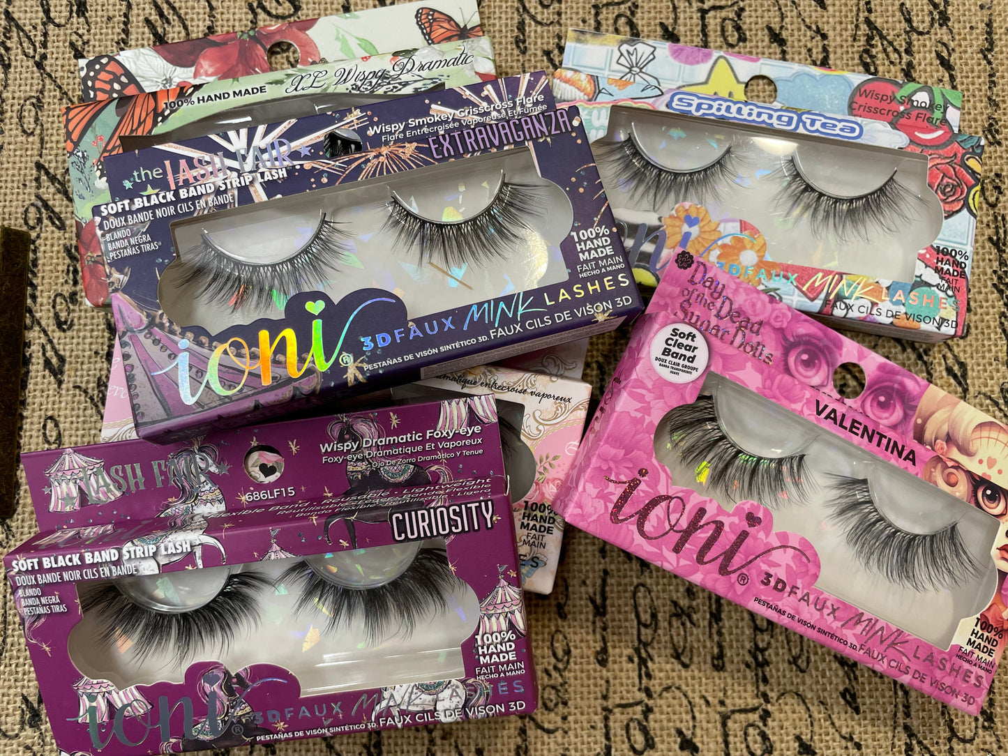 Ioni WISPY STYLE Faux Mink Eyelashes VARIOUS STYLES (1 Pair Pack)