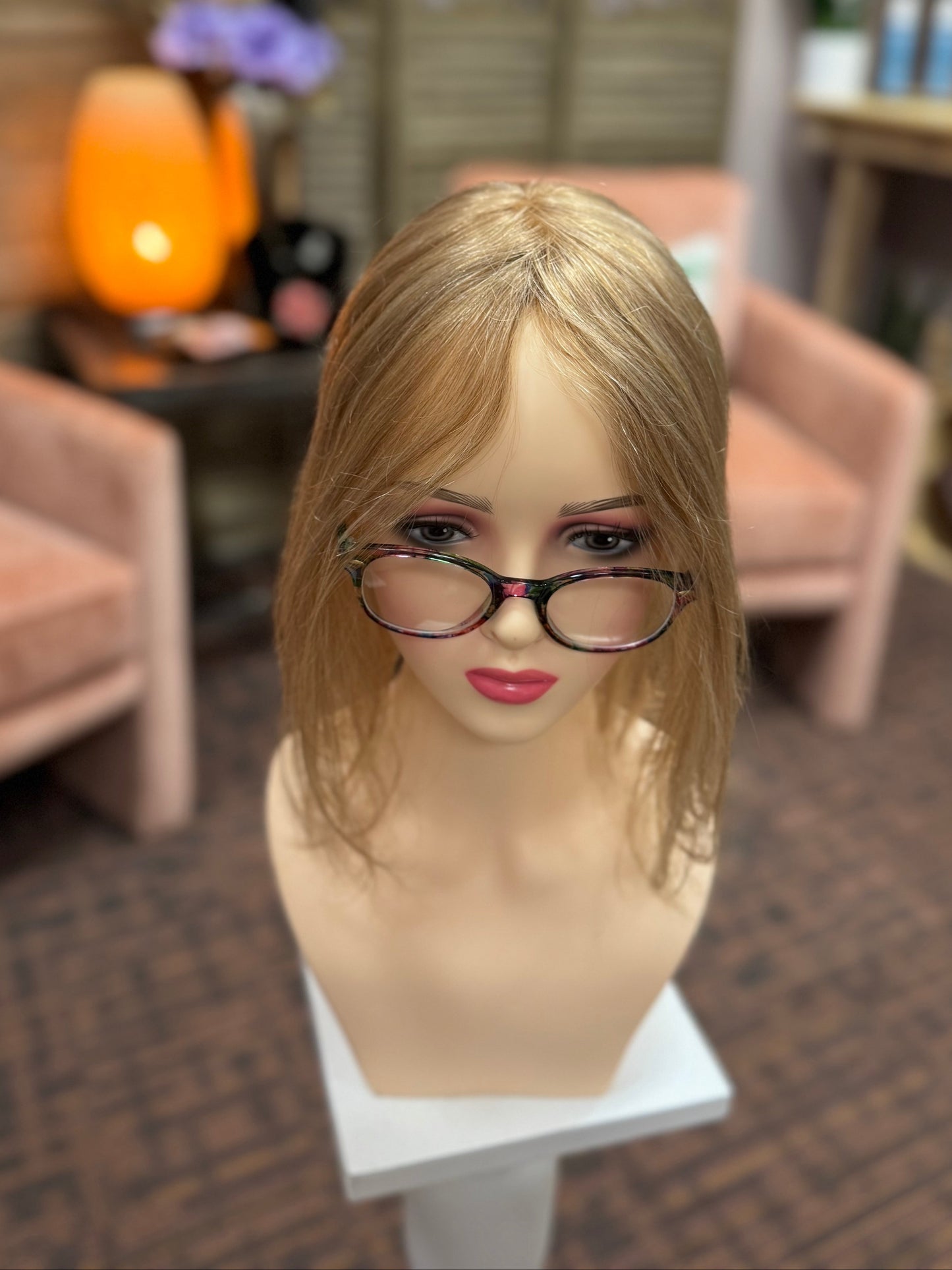 Envyhair Human Hair Topper: Add-On Center Front piece in Dark Blonde *BOUTIQUE DEAL