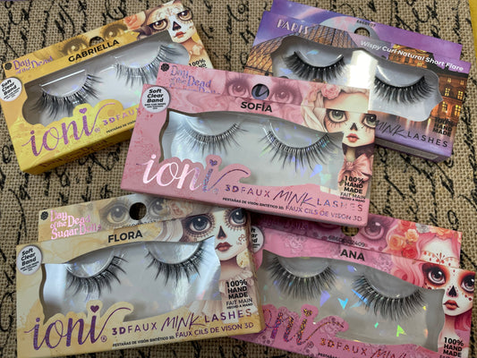 Ioni NATURAL LASHES Faux Mink Eyelashes VARIOUS STYLES (1 Pair Pack)