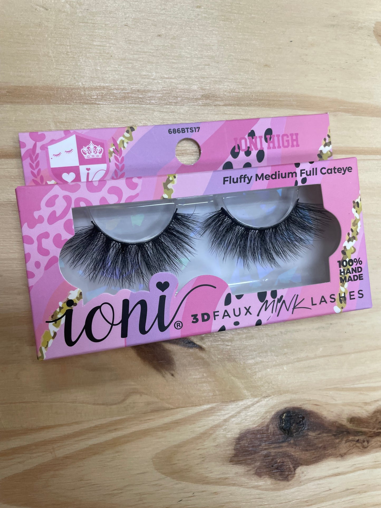 Ioni 3D FLUFFY & FULL Faux Mink Eyelashes, 1 Pair Pack