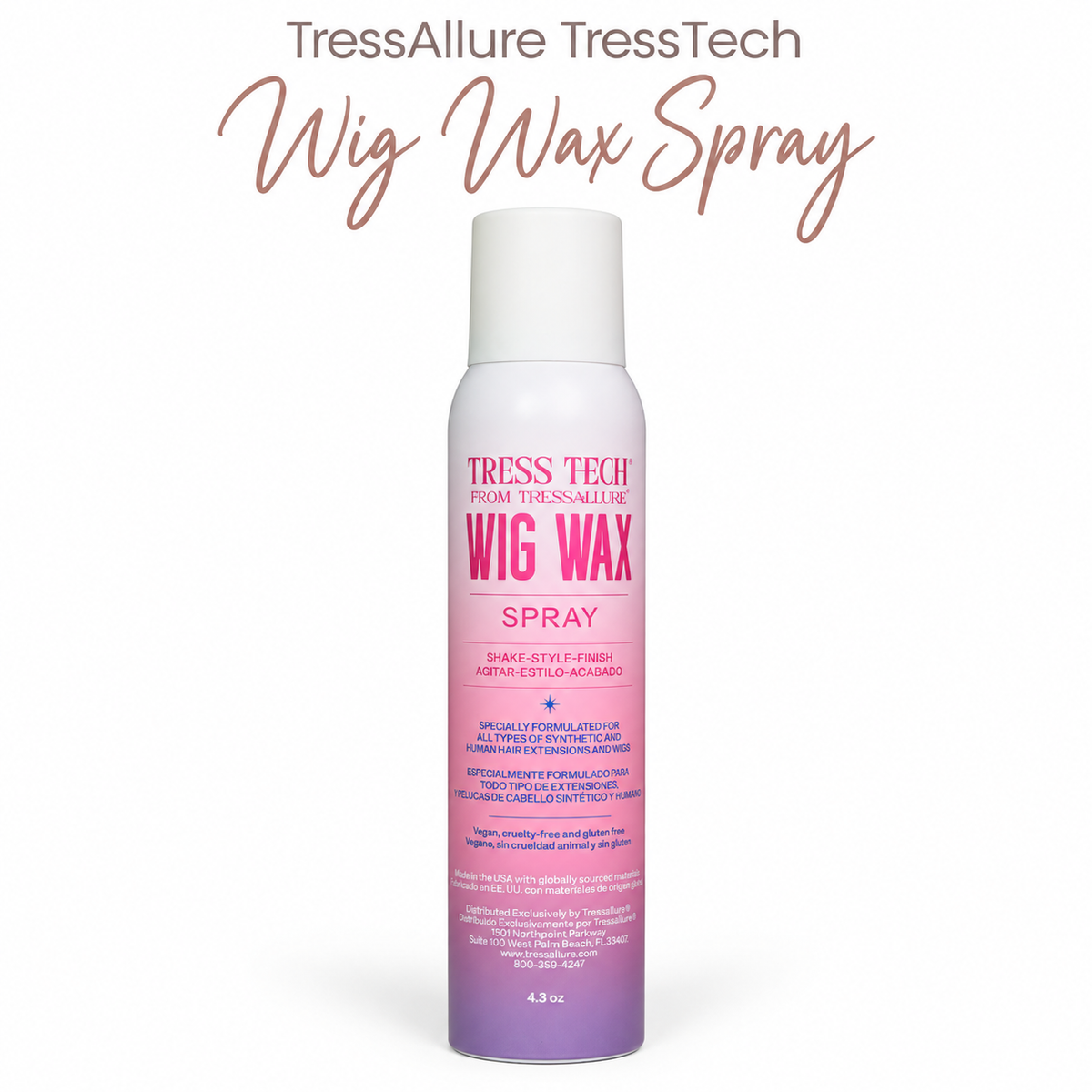 Tressallure TressTech Wig Wax Spray - Now with refreshed packaging!