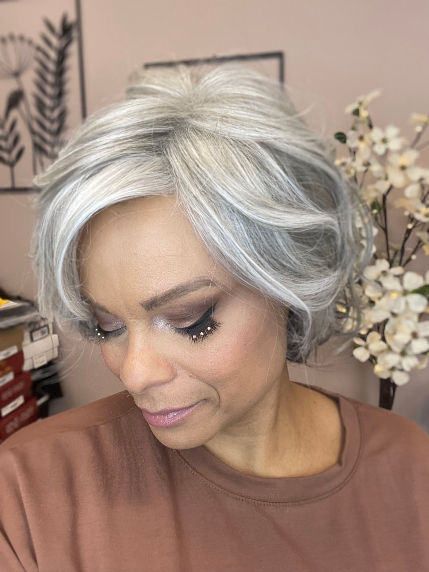 Monroe by Belle Tress in Coconut Milk Gray *NEW CONSIGNMENT WIG