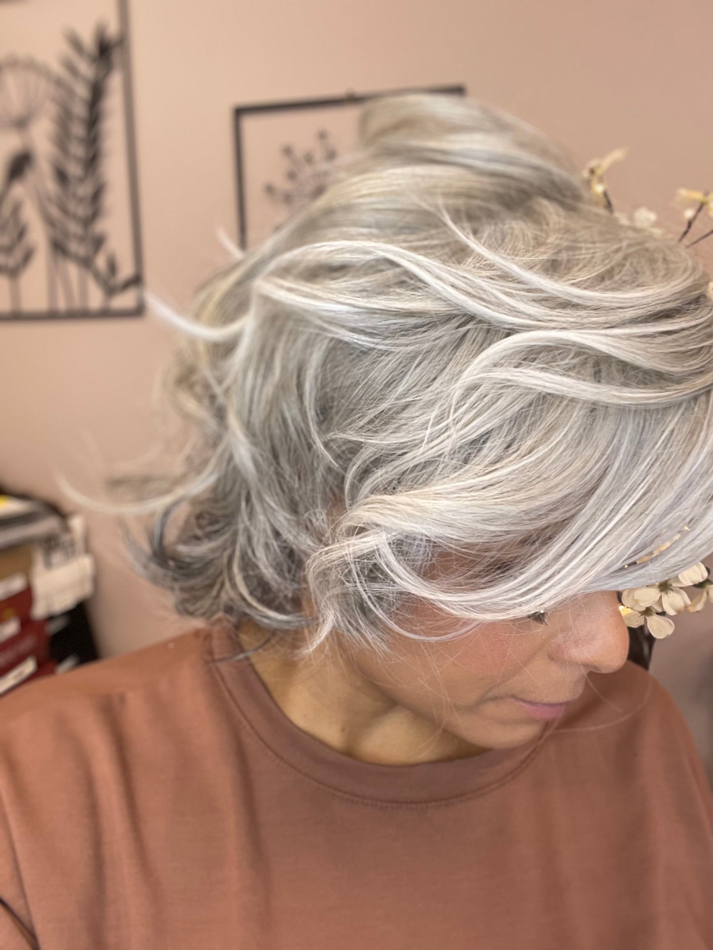 Monroe by Belle Tress in Coconut Milk Gray *NEW CONSIGNMENT WIG