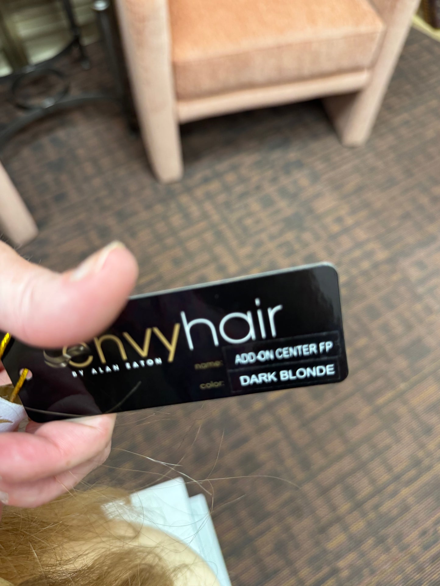 Envyhair Human Hair Topper: Add-On Center Front piece in Dark Blonde *BOUTIQUE DEAL