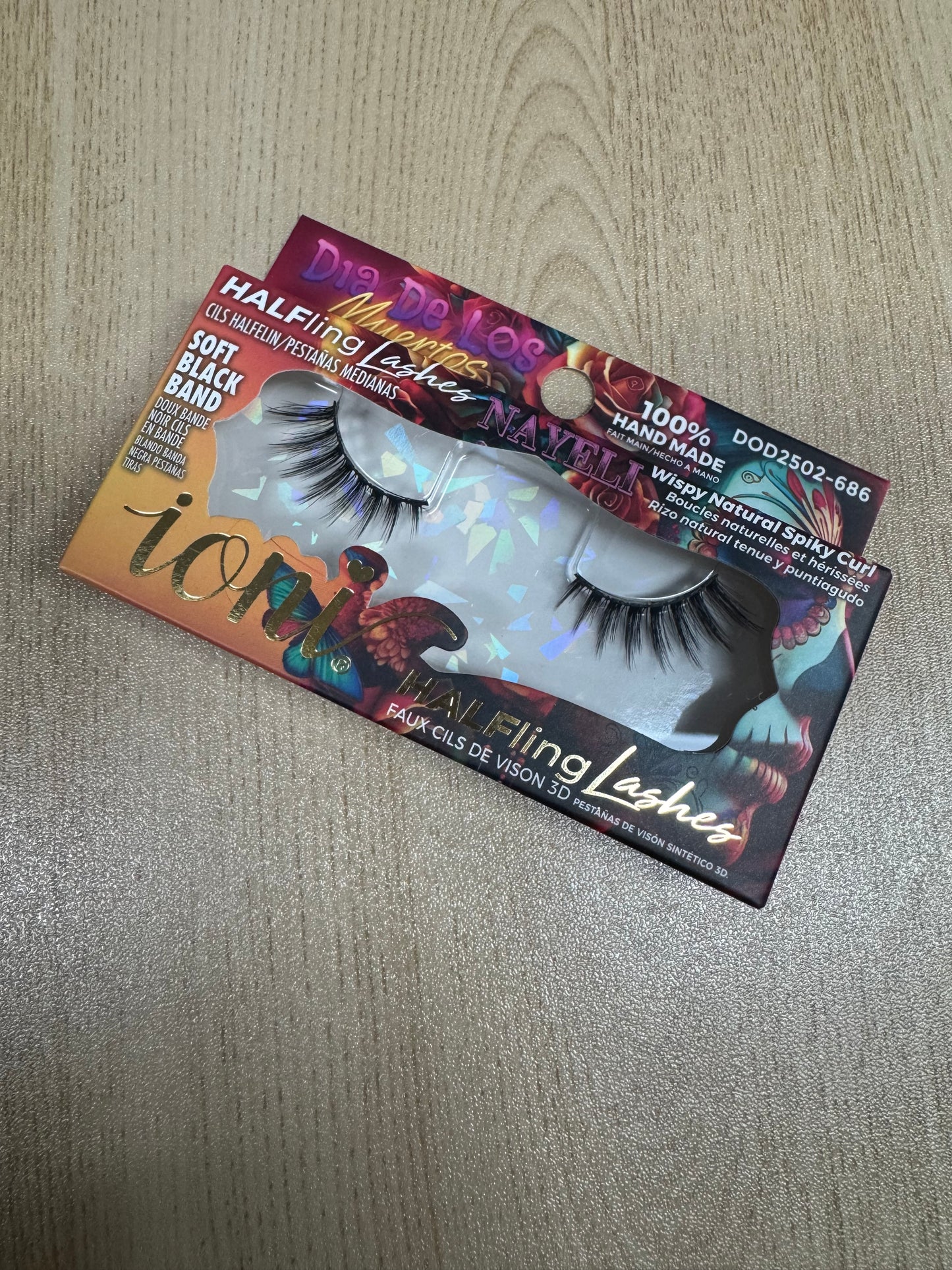 Ioni 3D HALFling Faux Mink Eyelashes, 1 Pair Pack