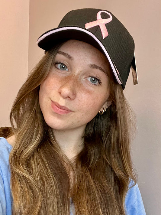 Breast Cancer Awareness Ribbon Baseball Cap by Cap Zone