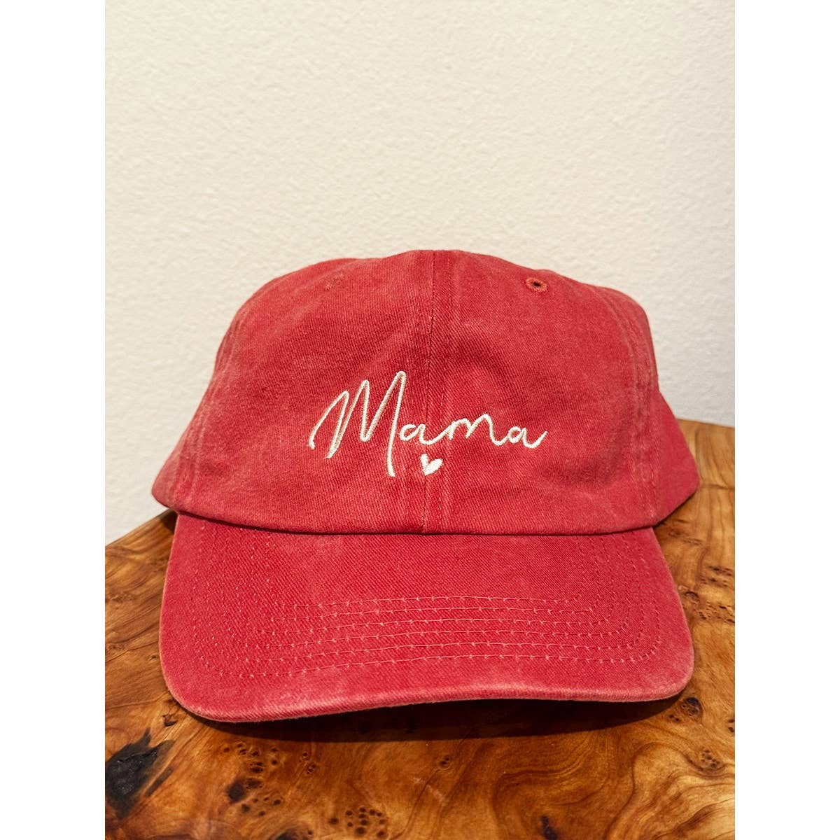 MAMA Embroidered Acid Wash Baseball Cap