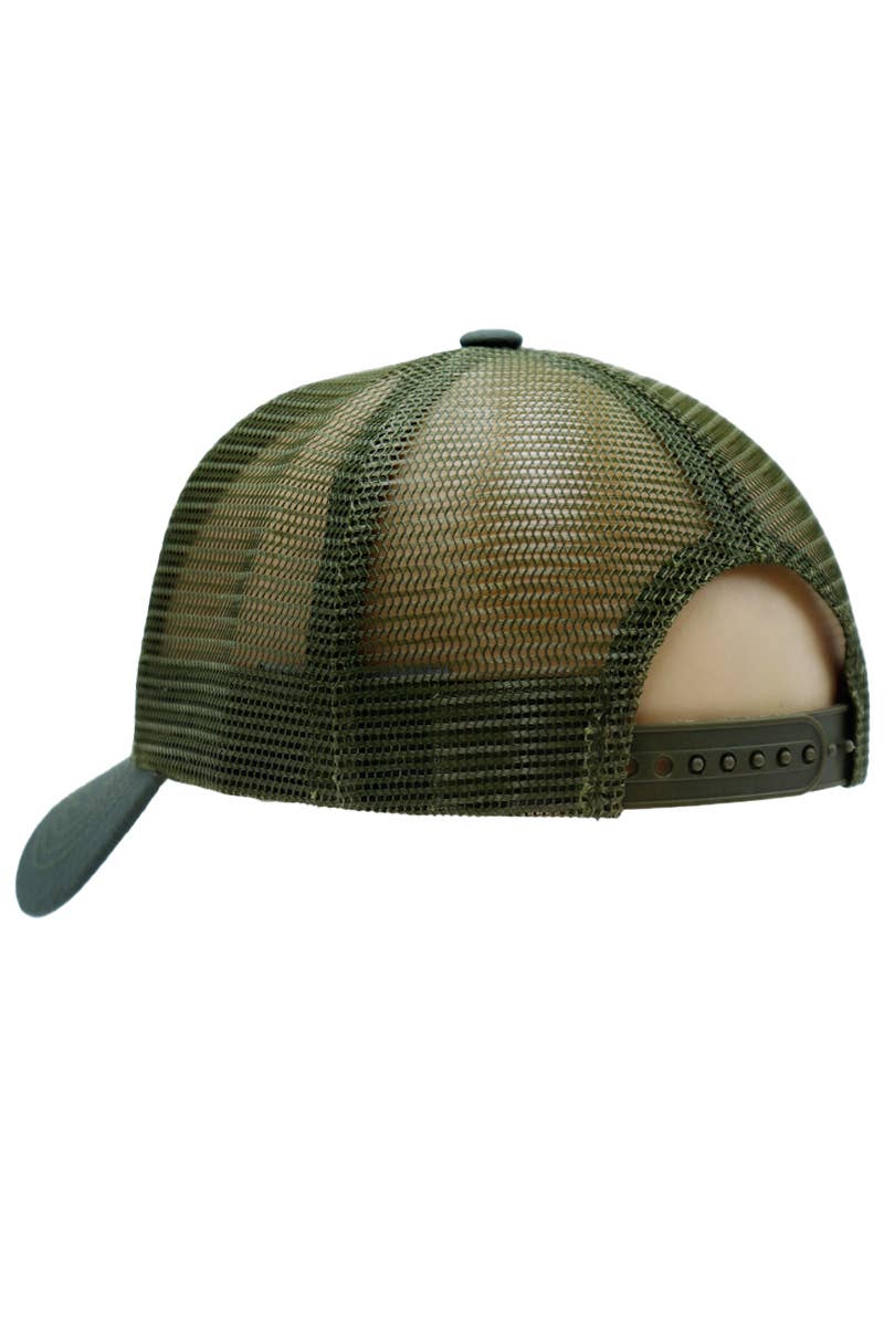 Solid American Flag Ripstop Trucker Hat by Cap Zone