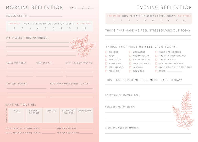 Calm: A Day and Night Reflection Journal by Insight Editions