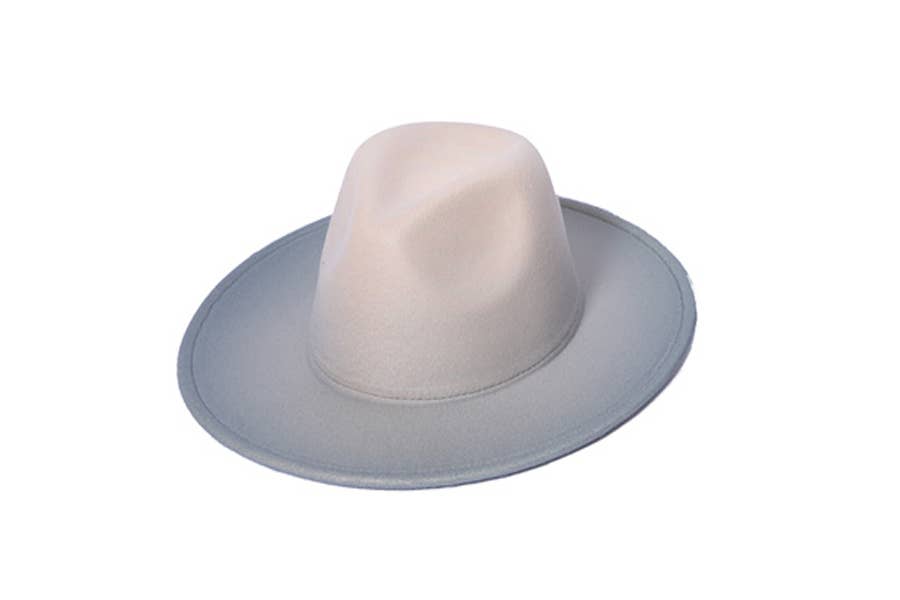 Ladies Ombre Fashion Fedora Style Hat