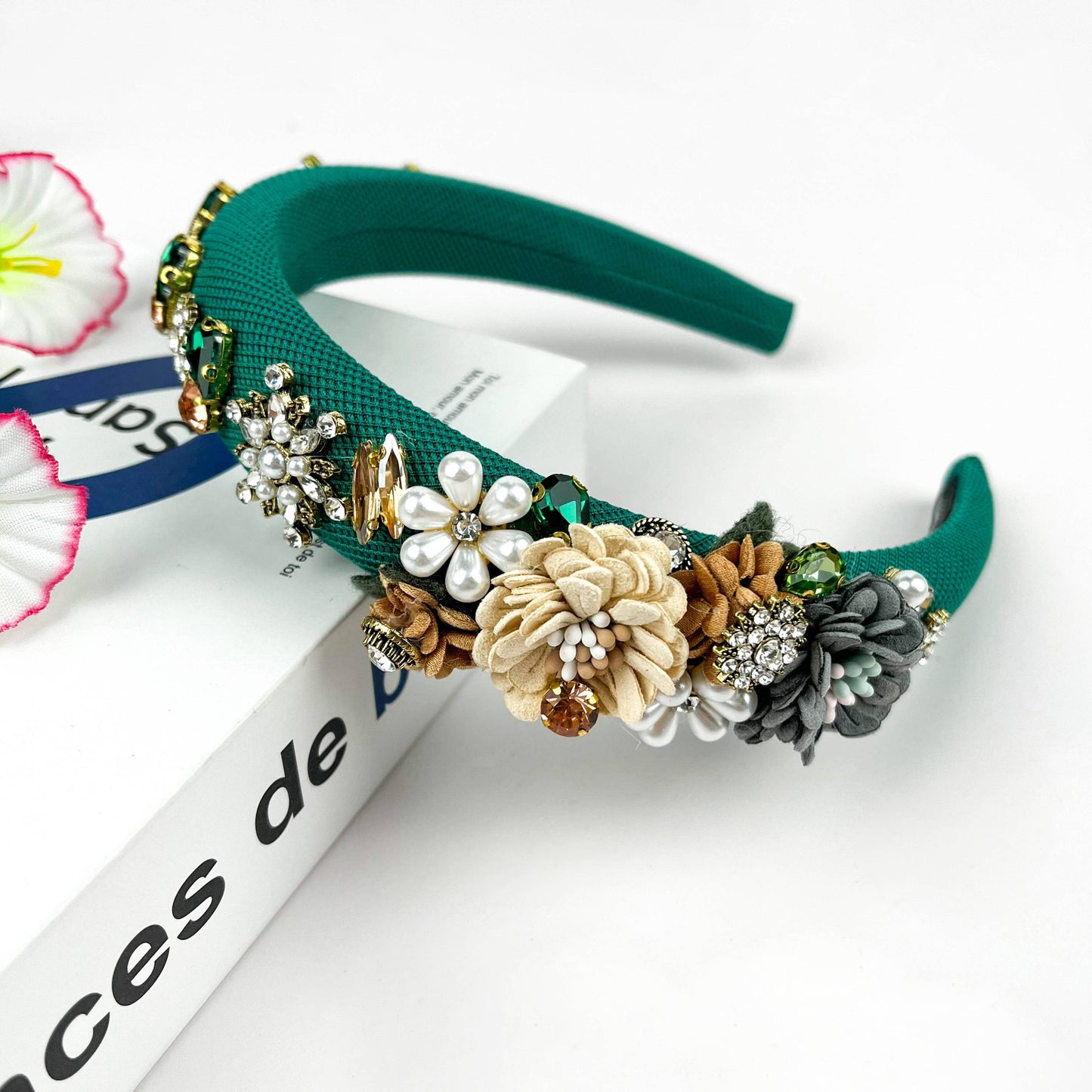 Vintage Flower Baroque Rhinestone Headband