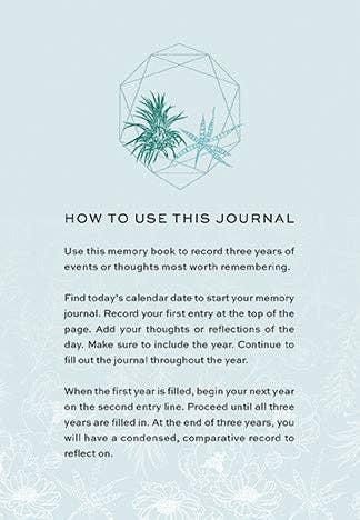 3 Year Memory Journal: Reflect, Record, Remember