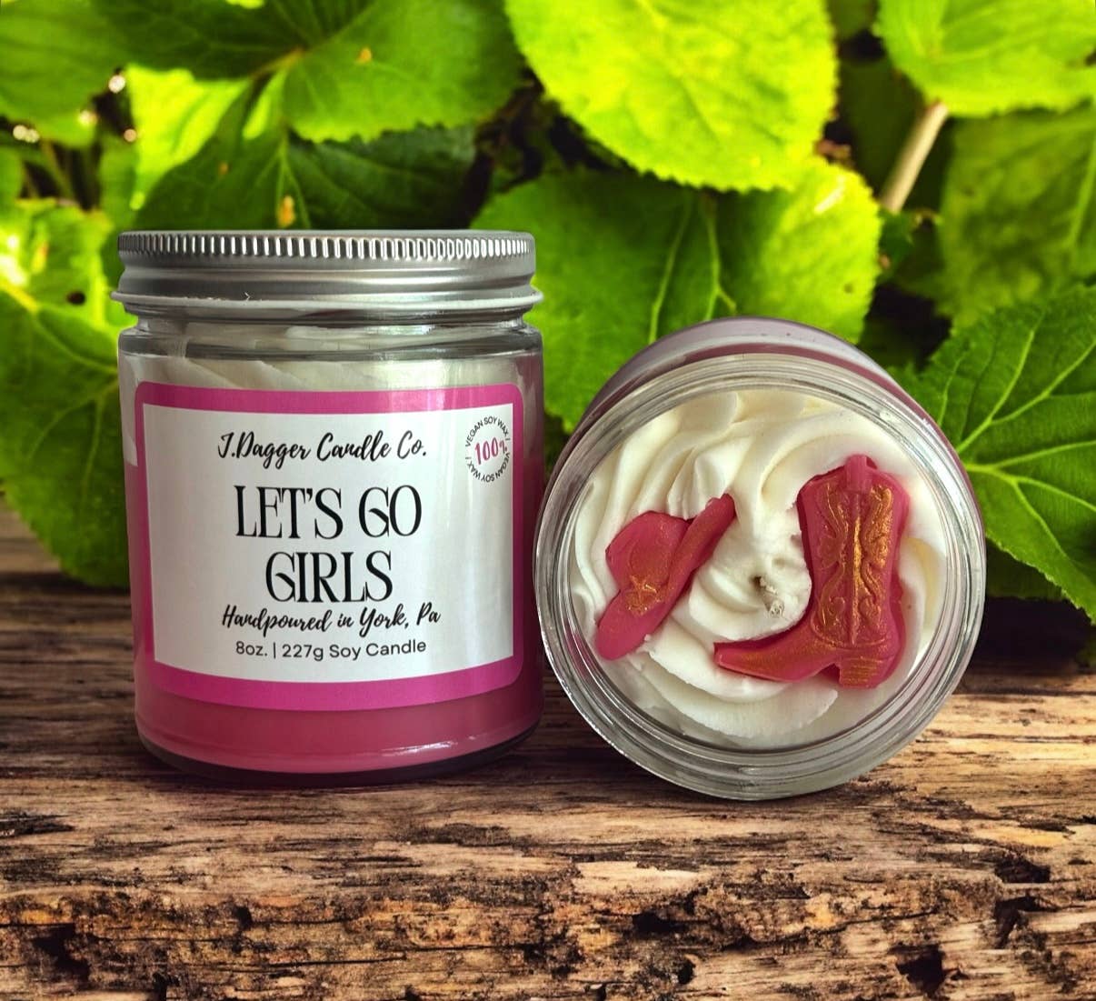 Western Cowgirl Soy Dessert Candle: J Dagger Candle Co. - 8oz.