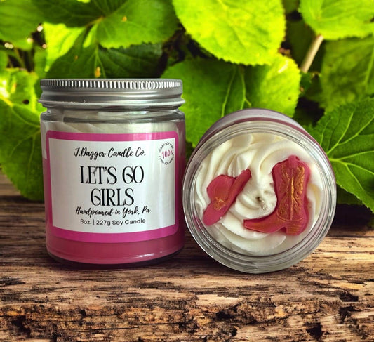 Western Cowgirl Soy Dessert Candle: J Dagger Candle Co. - 8oz.