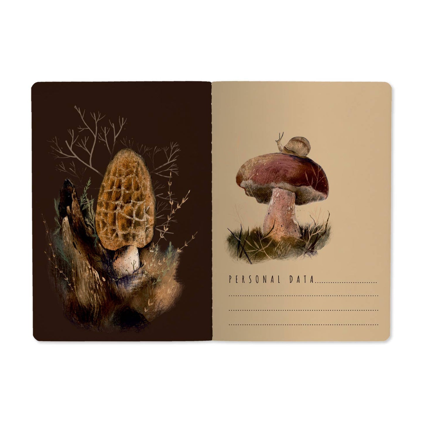 Mushroom Dream by BV by Bruno Visconti - A5 Notebook