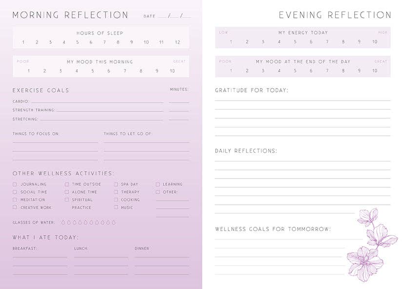 Wellness: A Day and Night Reflection Journal by Insight Editions